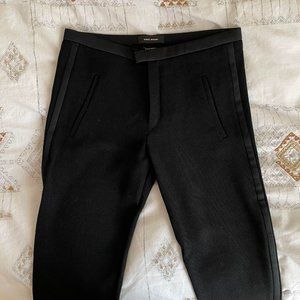 ISABEL MARANT Black Skinny Trousers Size 34 FR